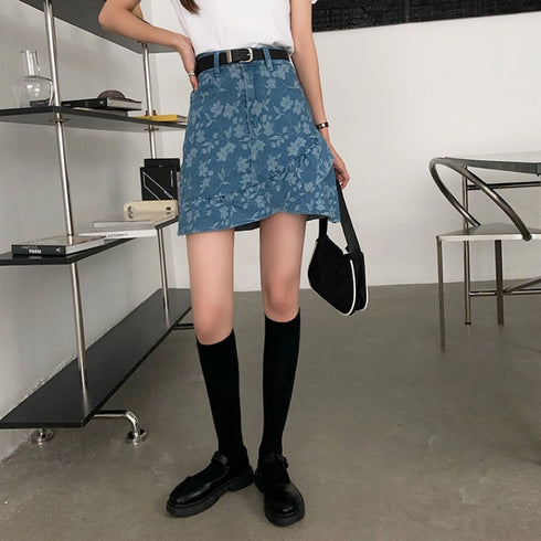 A-line skirt with ruffles - ROUTINE FASHION